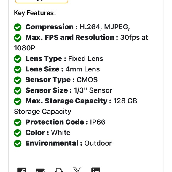 Hikvision White Dome Surveillance Camera with IR LEDs-  2 - Picture 2 of 7